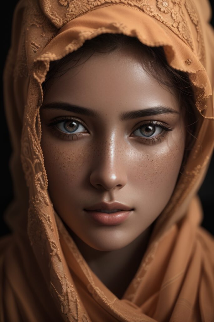 Ai Art Generation, Photorealistic portrait of a stunningly beautiful woman, Kashmir Fair Blog