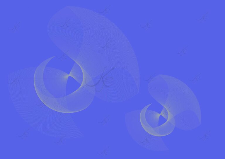 Ethereal Spirals Digital Background A3